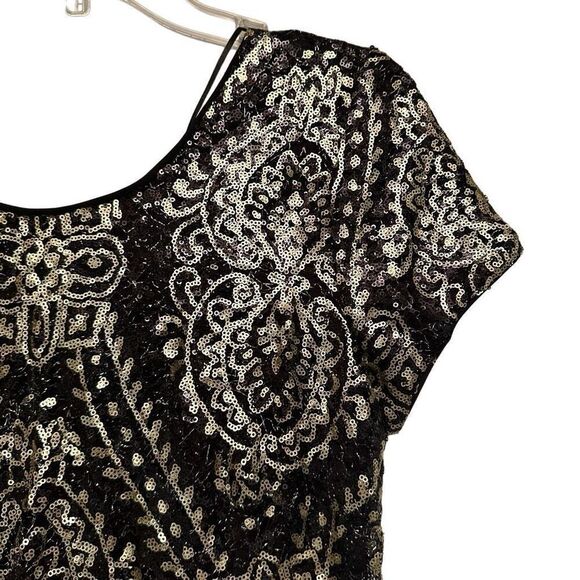 Maia gold and black sequin dress - Picture 5 of 10